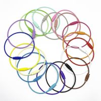 REGELIN 10 pcs Colorful Stainless Steel Wire Keychain Cable Rope Key Holder Keyring 19 Colors Key Chain Rings Jewelry Key Holder 【hot】rfagyz