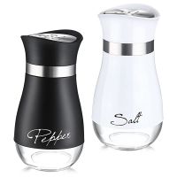 Salt Pepper Shakers Spice Dispenser With Adjustable Pour Holes Refillable Pepper Shaker Seasoning Cans box Kitchen tools Supply