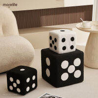 Creative Dice เก้าอี้สตูลห้องนั่งเล่น Home Footstool โมเดิร์น Minimalist รองเท้าเปลี่ยน Bench แฟชั่นหนารอ Stool