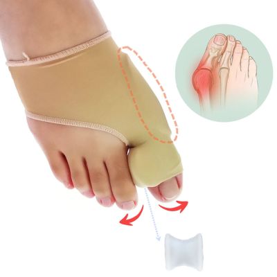 ☜✚▪ 1 Pair Bunion Corrector Gel Pad Stretch Nylon Hallux Valgus Protector Guard Toe Separator Orthopedic Protector New Hot
