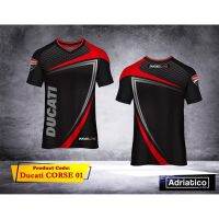 New Ducati logo T-shirt short-sleeved top high-quality Mens oversized quick-drying 40