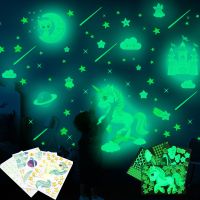 [COD] YGP019 Night Unicorn Star Fluorescent Sticker Self-adhesive Cartoon Wall