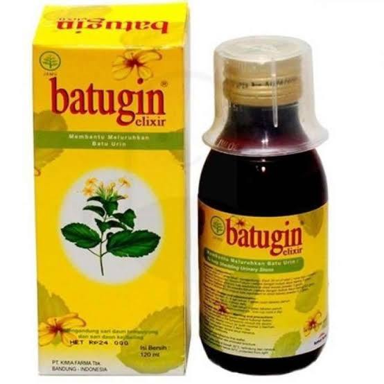 Batugin Elixir Syrup 120ml Pencegah Batu Ginjal Exp 2024 Bpom