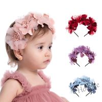 【hot sale】☜☎ C05 [Adults Can Also]Baby Headband Baby Girls Crown Headband Princess Hair Accessories Kids Bridal Floral for 0-3years Child Photo Tools