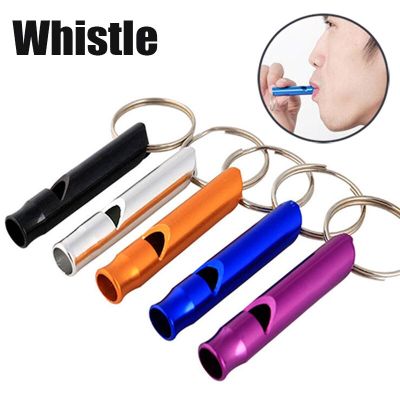 1pcs Outdoor Survival Training Whistle Multifunction Whistle Random Color Emergency Survive Whistle Keychain for Outdoor Hiking Survival kits