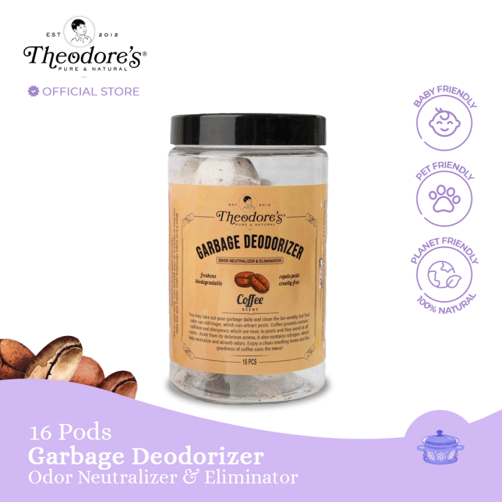 Theodore's Garbage Deodorizer 16pcs Coffee Scent Lazada PH