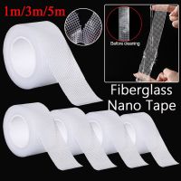 1Roll Adhesive Mesh Tape Waterproof Mesh Fiber Strong Tape Washable Nano Fiberglass Adhesive Acrylic for Carpet Mats Paste Items Adhesives Tape