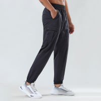 [High Quality] Fast Delivery Lulu~Solid Color Sports Pants for Mens Spring Outdoor Quick Drying Pants Loose Woven Elastic Leggings Fitness and Leisure