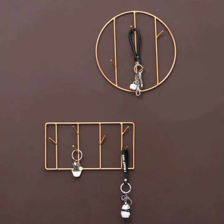 gold-iron-art-key-holder-wall-nordic-coat-hangers-home-decoration-wall-hook-for-keys-creative-hat-hanger-bathroom-accessories