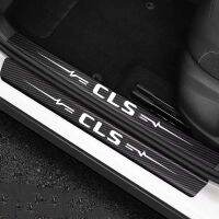 【hot】✁❁┋  Car Rear Anti-Kicked Protection Strips for Logo Carbon Door Sill Guard Scuff Plate Stickers