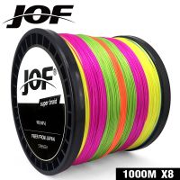 JOF ตกปลา8 Strands 100M 150M 300M 500M 1000M PE สายตกปลาถักน้ำเค็มสานปลาคาร์พสายตกปลา Pesca Wire