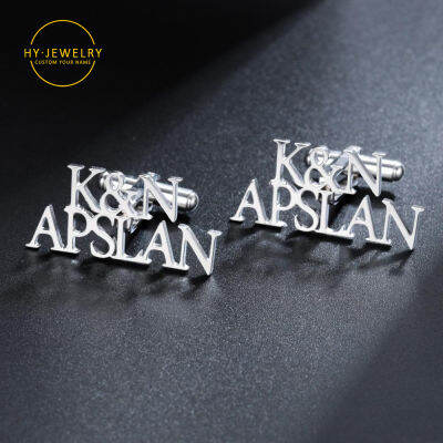 Custom Cufflinks For Groom With Name Personalized Stainless Steel Cufflinks Do Not Fade Jewelry For Best Men Shirt Gifts