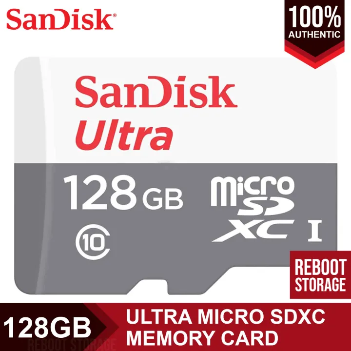 SanDisk Ultra 128GB Micro SDXC Memory Card 100MB/s UHS-1 Class 10 SDSQUNR- 128G | Lazada PH