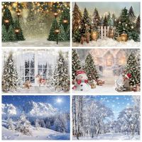Winter Forest Snow Scene Photocall Pine Tree Christmas Tree Photography Backdrop Photographic Backgrounds For Photo Studio