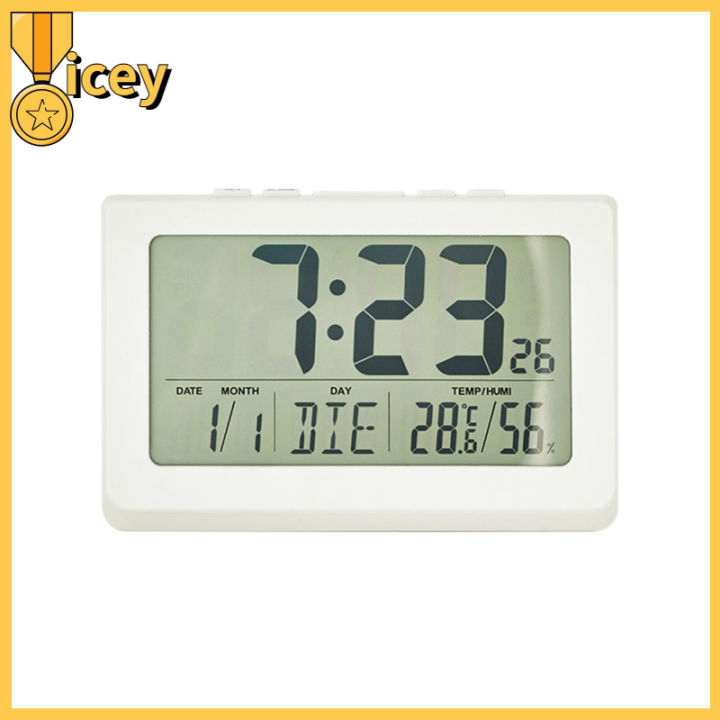 นาฬิกาอิเล็กทรอนิกส์มีฟังก์ชันเลื่อนกลับขารองรับหลังแสดงเวลา12-24ชม-จอแสดงผล-lcd-โต๊ะเอนกประสงค์นาฬิกา