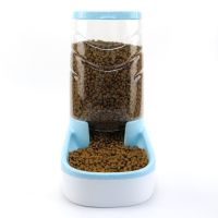 Pet Feeder Cat Puppy Automatic Feed Water Automatic Drinker Bowl feeder bebedouro Feed Storage Bucket ผลิตภัณฑ์สำหรับสัตว์เลี้ยง JJ60WS