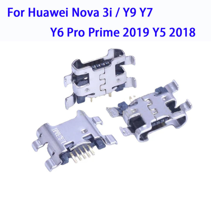 ปลั๊กคอนเนคเตอร์ชาร์จพอร์ตเสียบไมโคร USB ใหม่สำหรับ Huawei Nova 3i / Y9 Y7 Y6 Pro Prime 2019 Y5 2018