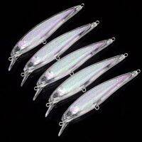 RTS 5pcs Transparent Baits Blank Hard Baits 3d Unpainted Wobblers Lure Accessories Minnow Supplies Fishing Outdoor Bodies