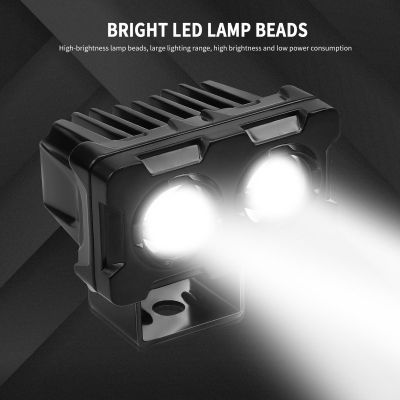 Amazing Boxe ไฟตัดหมอก LED รถจักรยานยนต์ไฟตัดหมอกสำหรับขับรถเอทีวีไฟสปอตไลท์เสริมเลนส์โปรเจคเตอร์สว่างพิเศษมอเตอร์ไฟฟ้าไฟตัดหมอก