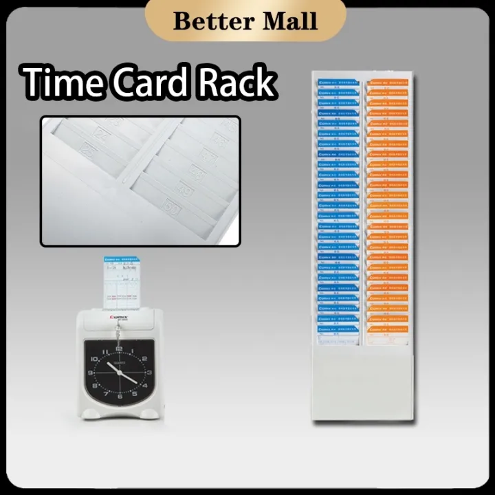 bNFFAhlV Time Card Rack Time Card Holder Employee Time Recorder Wall