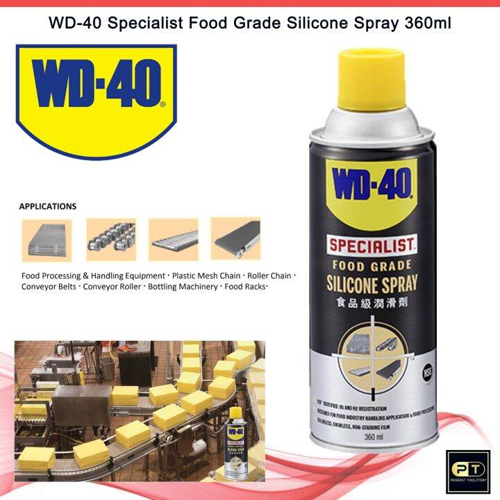 WD40 Food Grade Silicone Spray 360ml Lazada