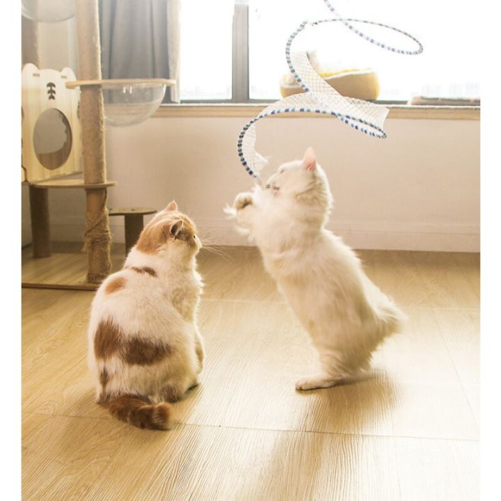 แมวอุโมงค์พับได้สัตว์เลี้ยงอุโมงค์แมวเล่นของเล่นแมวของเล่นสำหรับสัตว์เลี้ยงแมวแท่งแมวน่ารักมีขน