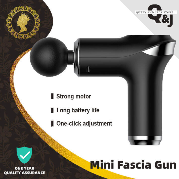 [1 year warranty] Q&J Mini Massage Gun Portable Fascia Gun foot massage