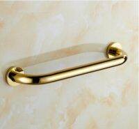 High Quality 40 cm Brass Bathroom Armrest Handle Gold Bathtub Armrest Handrail Grab Bars Hand Safety bar