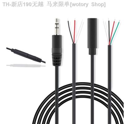 【CW】❧  1pcs/5pcs 3 or 4 Core Audio Output 30CM Extension Cable Aux Stereo 3.5mm Male and Female