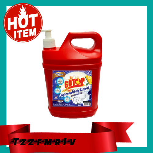 2kg Gotop Vinegar Enzyme Dishwash With Pump, A Multipurpose Dishwashing