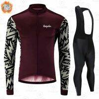 ☁✈₪ 2022 Ralvpha Winter Thermal Fleece Cycling Jersey Set Men Mountian Bicycle Clothing Wear Ropa Ciclismo New Bike Racing Raphaful