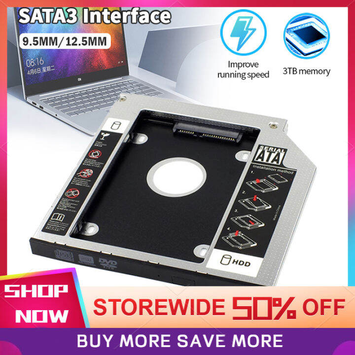 HDD Caddy Universal Aluminum 2nd HDD Caddy 9.5 12.7mm SATA 3.0 2.0 Hard