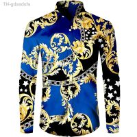 ☌✉¤ End Luxury Pattern Printed Short/Full Sleeve Button-down Shirts Men Street Hip Hop Outfits