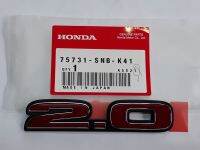 ของแท้ Genuine Parts Logo 2.0 ติดท้ายรถ HONDA  CIVIC FD  2006-2011แท้