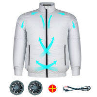 Summer Sport Fan Air Condition Clothes Man Woman Travel Ultralight nd Outdoor Vest Clothes Jacket Windbreaker Fishing Worker