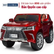 Ô tô điện trẻ em LEXUS bản quyền cao cấp LX570 có màn hình Mp4