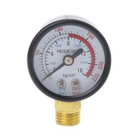 0-220psi 42มม./1.65 "เส้นผ่านศูนย์กลางหน้าปัดคู่ประหยัด1/4" Npt เกจวัดความดัน Manometer วาล์วลดความดัน