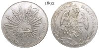 【COOL】 Mexicana 1892 Reales Libertad Eagle Snake เหรียญชุบเงิน