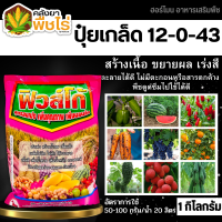 ? 12-0-43 (ปุ๋ยเกล็ดฟิวส์โก้) 1กิโลกรัม ลมเบ่ง เร่งดอก ดึงช่อ