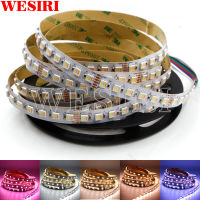 5M 60LEDsm RGBCCT 5IN1 LED Strip Light RGB+White+Warm White 5050 SMD Dual White Temperature Adjustable 12MM PCB DC12V24V