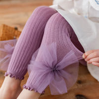 New Baby Girls Leggings Cotton Bows Spring Autumn Kids Pants For Girl Fashion High Waist Long Trousers Childrens