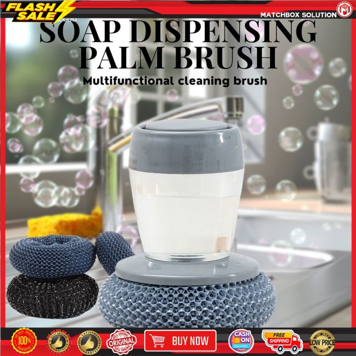 Steel Soap Dispensing Palm Brush Refills