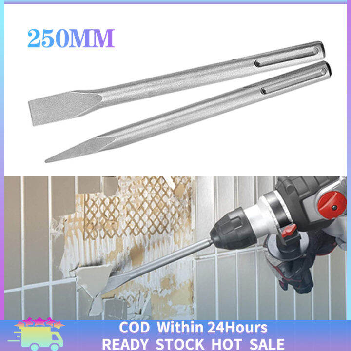 【Ready Stock】SDSPlus Hammer Drill Chisel Rotary Hammer Bits Point Flat