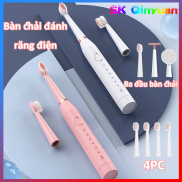 Bàn Chải đánh Răng điện Siêu âm Làm Trắng, Máy Mát Xa Da Mặt 3 Trong 1