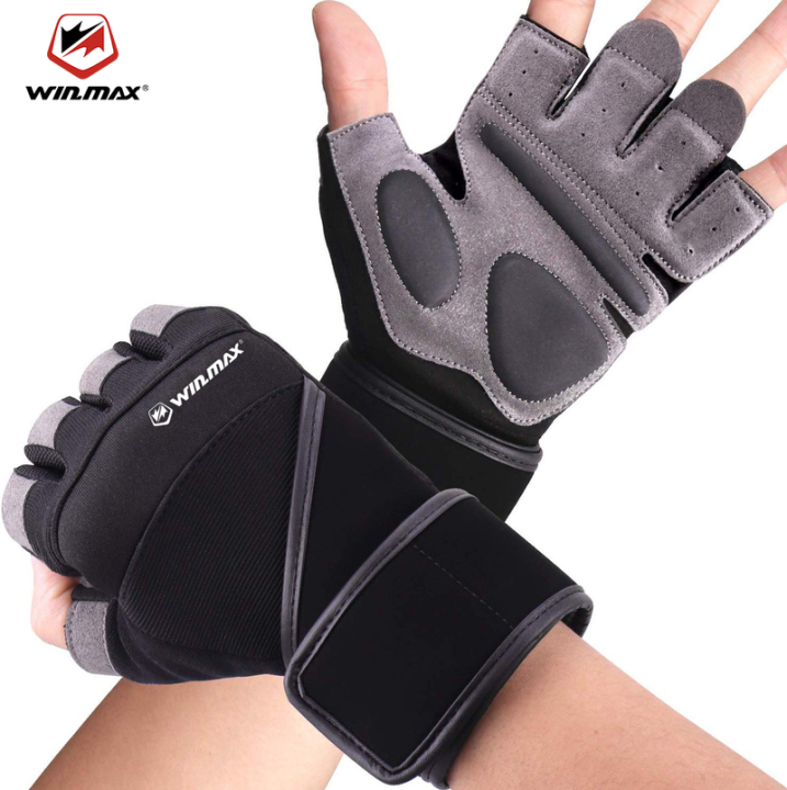 WINMAX Gym Hand Half Gloves AntiSlip Weight Lifting Fitness Exercise