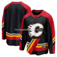 ∈✷ g40349011chao 037A เสื้อกีฬาแขนยาว ลาย HQ1 NHL Calgary Flames Jersey Hockey พลัสไซซ์ QH1