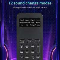 Clear Voice Changer 12 Sound Change Modes Multifunctional Live Sound Card Sound Adjustable Microphone Usb Mic Tool Mini