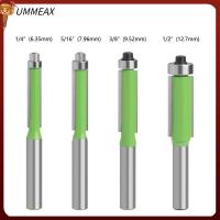 UMMEAX เครื่องมือสำหรับแท่นจัดวางดอกสว่านงานไม้ขอบคู่ที่ทนทานเครื่องตัดมิลลิ่งก้าน8มม. เครื่องแกะสลักตัดแต่งเครื่องลูกปืนฟันตรง