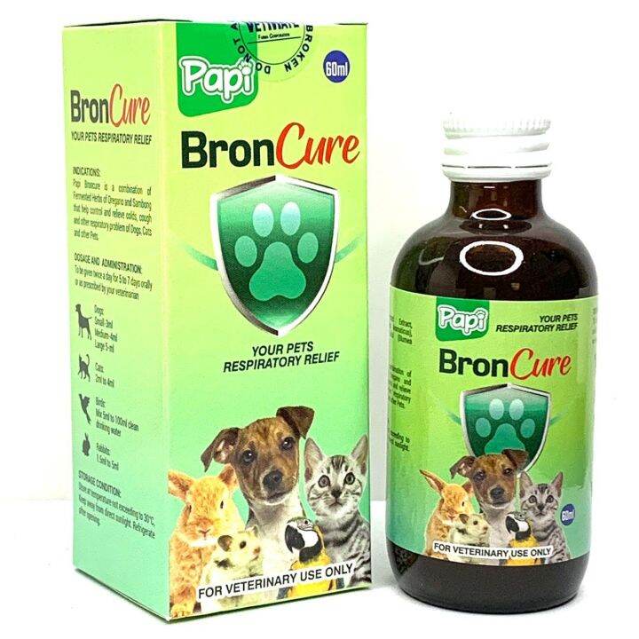 [FCR AGRIVET] Papi Broncure Cough & Cold Medicine for Pets (60ml