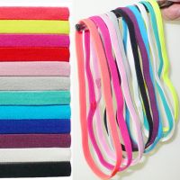 1 PC Candy Color Women Men Yoga Hair Bands Sports Headband Girls Blue Sport Anti-slip Elastic Rubber Sweatband Football Running Exercise Bands